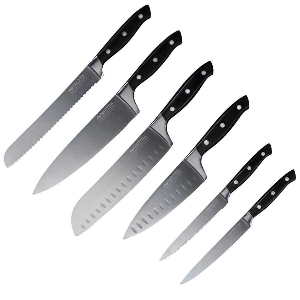 Нож NIROSTA Santoku TRINITY, кухонный нож из нержавеющей стали с эргономичной ручкой, универсальный нож, нож с заточенным вручную зубчатым лезвием (длина лезвия: ок. 20 см), количество: 1 шт Fackelmann
Нож NIROSTA Santoku TRINITY, кухонный нож из нержавеющей стали с эргономичной ручкой, универсальный нож, нож с заточенным вручную зубчатым лезвием (длина лезвия: ок. 20 см), количество: 1 шт Fackelmann