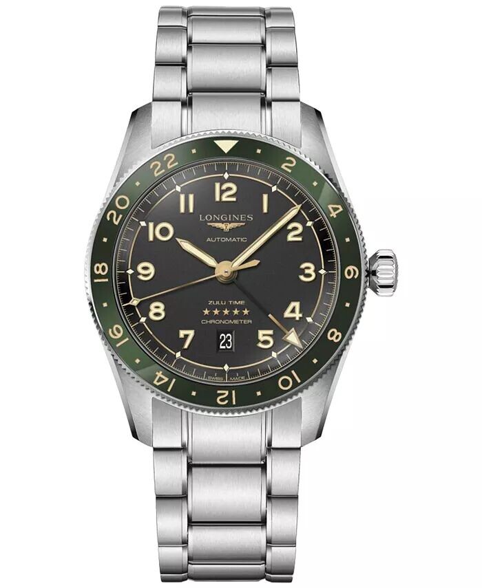 Мужские швейцарские автоматические часы Spirit Zulu Time с браслетом из нержавеющей стали, 42 мм Longines, черный
Мужские швейцарские автоматические часы Spirit Zulu Time с браслетом из нержавеющей стали, 42 мм Longines, черный