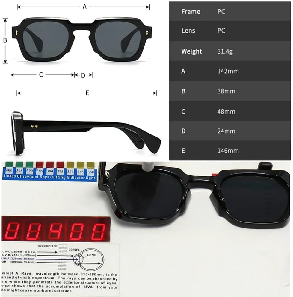 Популярные модные квадратные женские солнцезащитные очки в винтажном панк-стиле, градиентные очки для мужчин, солнцезащитные очки с заклепками SKFGNX, Orange Tea Blue
Популярные модные квадратные женские солнцезащитные очки в винтажном панк-стиле, градиентные очки для мужчин, солнцезащитные очки с заклепками SKFGNX, Orange Tea Blue