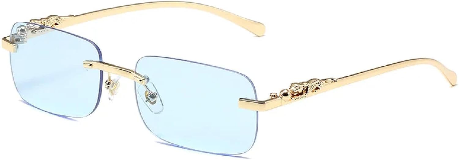 Солнцезащитные очки с защитой от УФ-излучения UV400 | Без оправы, золотистый леопардовый принт | Для женщин и мужчин, для занятий спортом на открытом воздухе и вождения DSVIGF, Blue
Солнцезащитные очки с защитой от УФ-излучения UV400 | Без оправы, золотистый леопардовый принт | Для женщин и мужчин, для занятий спортом на открытом воздухе и вождения DSVIGF, Blue