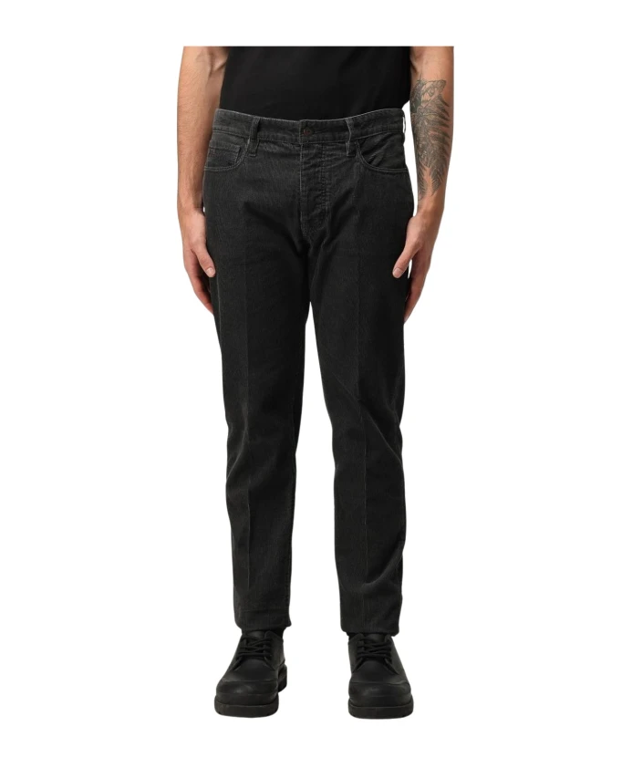 Вельветовые брюки прямого кроя Emporio Armani, серый
Вельветовые брюки прямого кроя Emporio Armani, серый