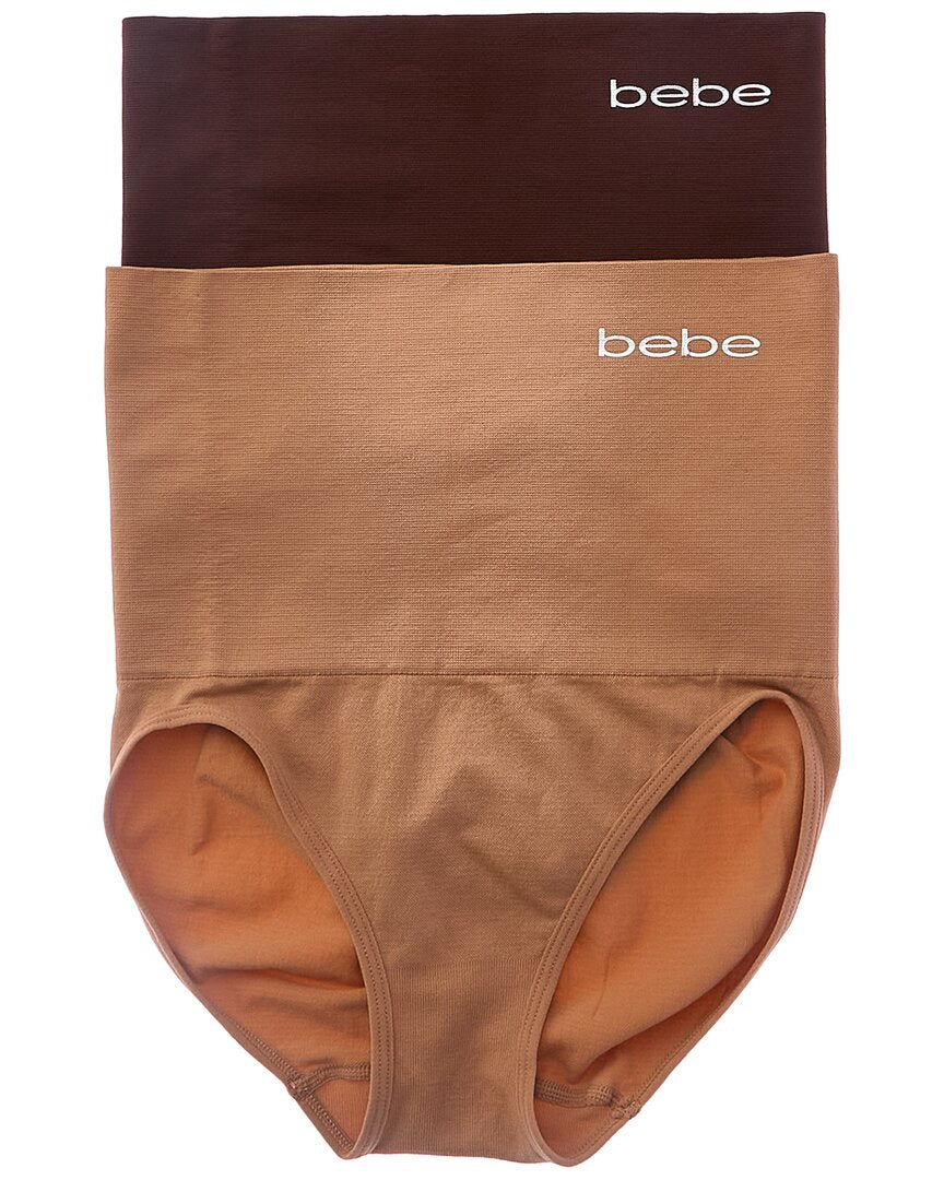 Бесшовные утягивающие трусы Bebe 2pk с высокой талией, коричневый
Бесшовные утягивающие трусы Bebe 2pk с высокой талией, коричневый