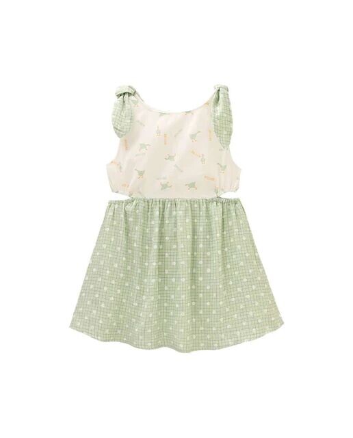 Платье для девочки в сочетании с бантом на плечах Dadati, светло-зеленый
Платье для девочки в сочетании с бантом на плечах Dadati, светло-зеленый