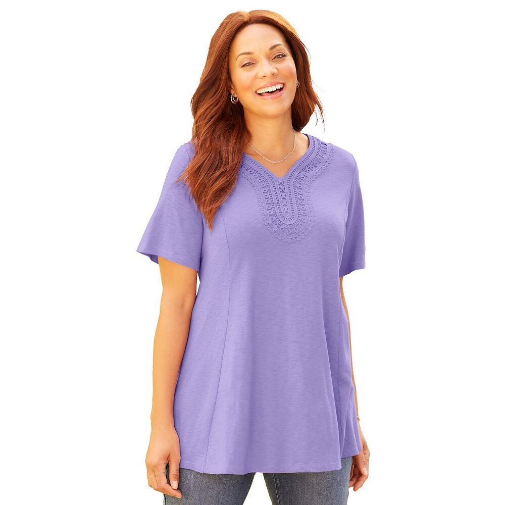 Женская распашная туника крючком для миниатюрных размеров Catherines, цвет Vintage Lavender
Женская распашная туника крючком для миниатюрных размеров Catherines, цвет Vintage Lavender