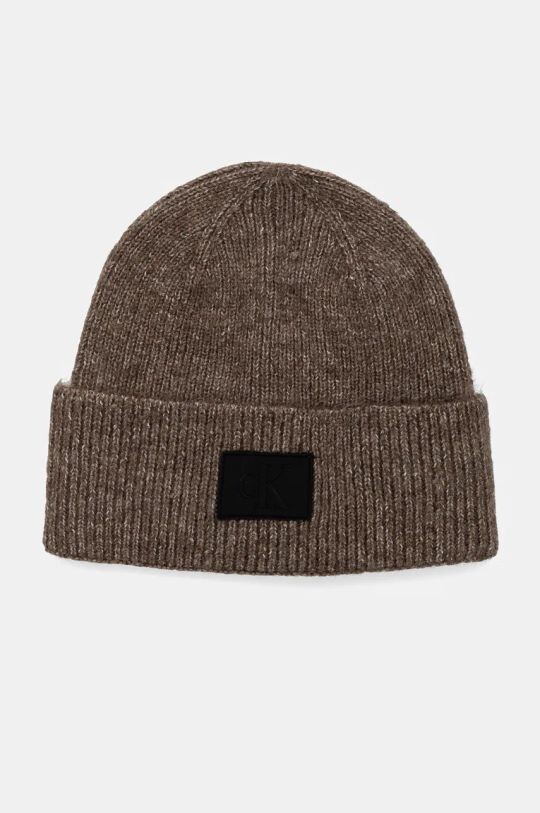 Шапка Calvin Klein Jeans, коричневый 
Шапка Calvin Klein Jeans, коричневый