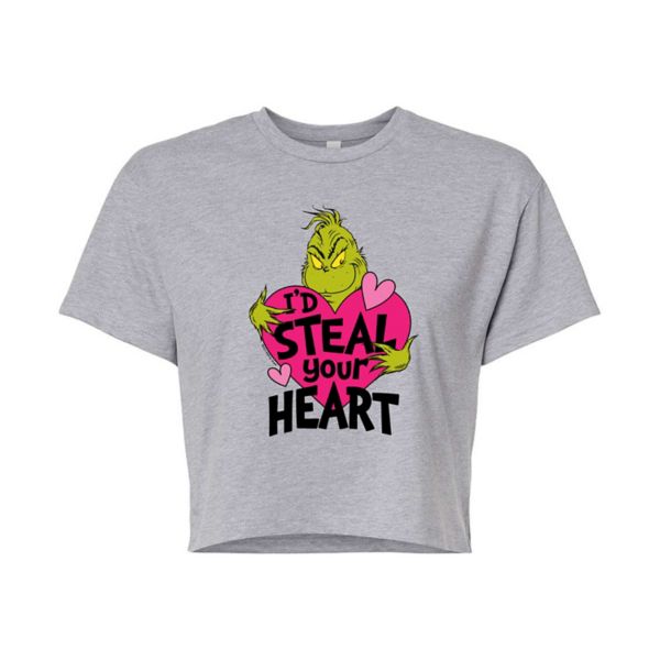 Укороченная футболка с Доктором Сьюзом от Juniors «Я бы украл твоё сердце» Licensed Character, серый
Укороченная футболка с Доктором Сьюзом от Juniors «Я бы украл твоё сердце» Licensed Character, серый