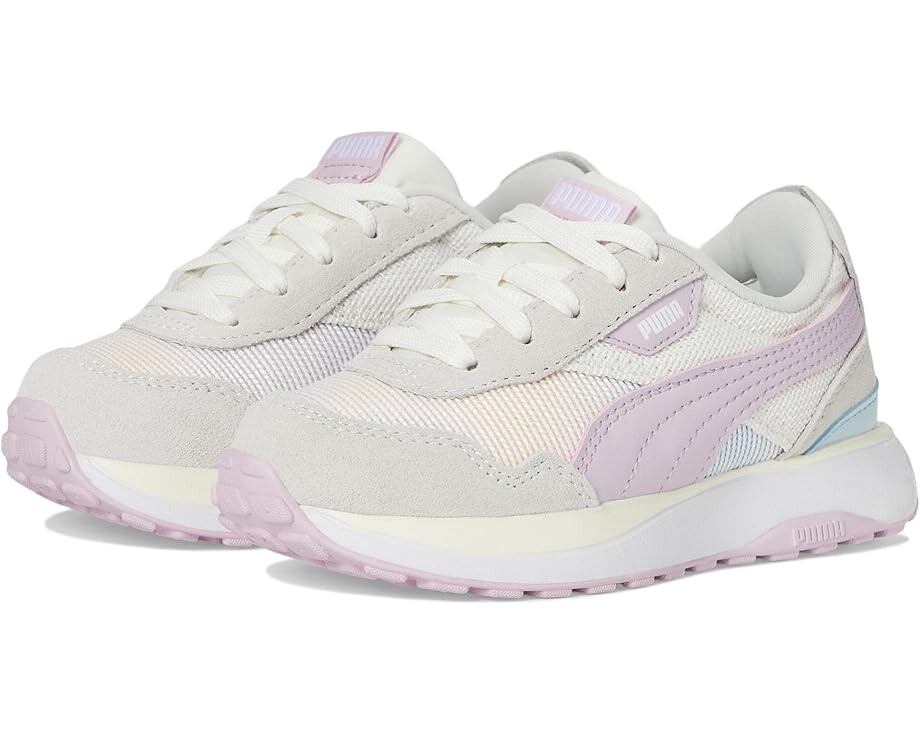 Кроссовки PUMA Kids Cruise Rider, цвет Warm White-Grape Mist-Turquoise Surf 
Кроссовки PUMA Kids Cruise Rider, цвет Warm White-Grape Mist-Turquoise Surf