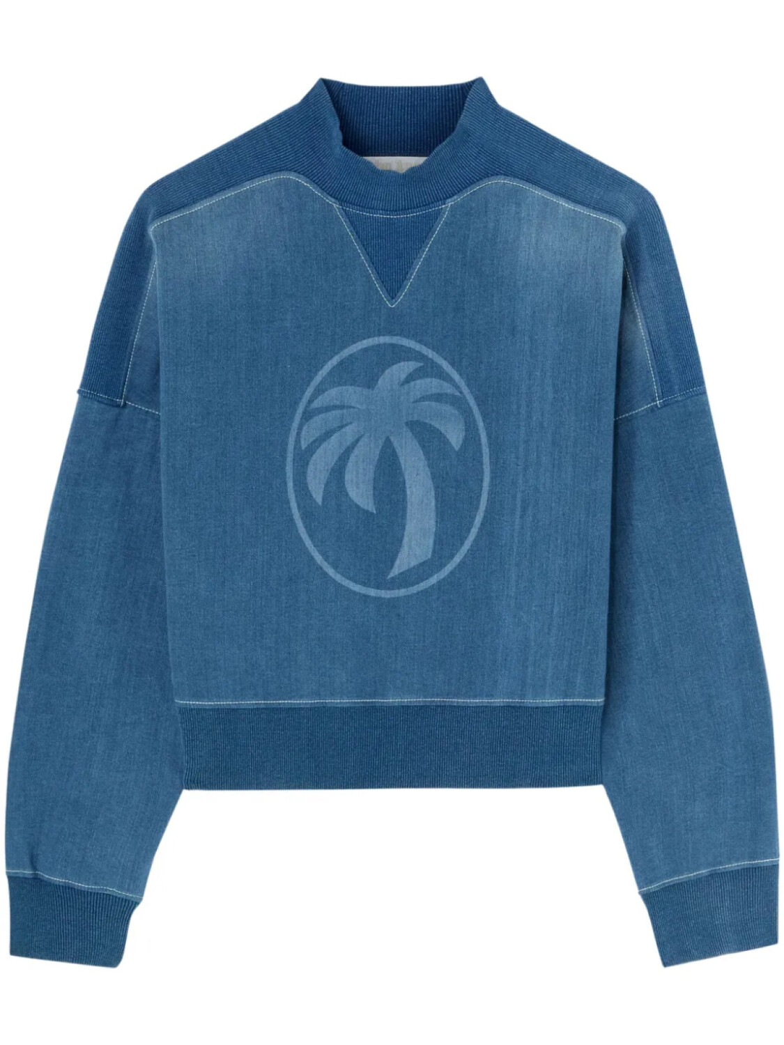 Palm Angels джинсовая толстовка с принтом, синий
Palm Angels джинсовая толстовка с принтом, синий