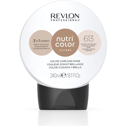 REVLON PROFESSIONAL Nutri Color Filters Тонирующие фильтры Golden Ash Brown 613 240 мл
REVLON PROFESSIONAL Nutri Color Filters Тонирующие фильтры Golden Ash Brown 613 240 мл