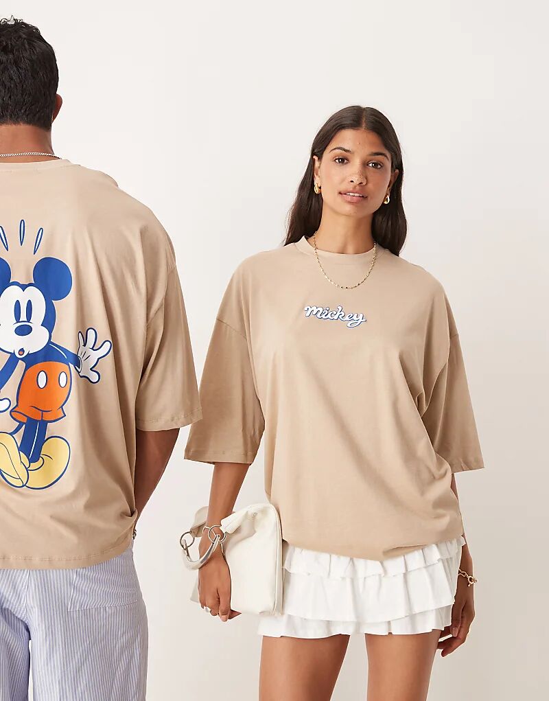 Футболка унисекс оверсайз ASOS DESIGN Disney с принтом Микки Мауса бежевого цвета
Футболка унисекс оверсайз ASOS DESIGN Disney с принтом Микки Мауса бежевого цвета