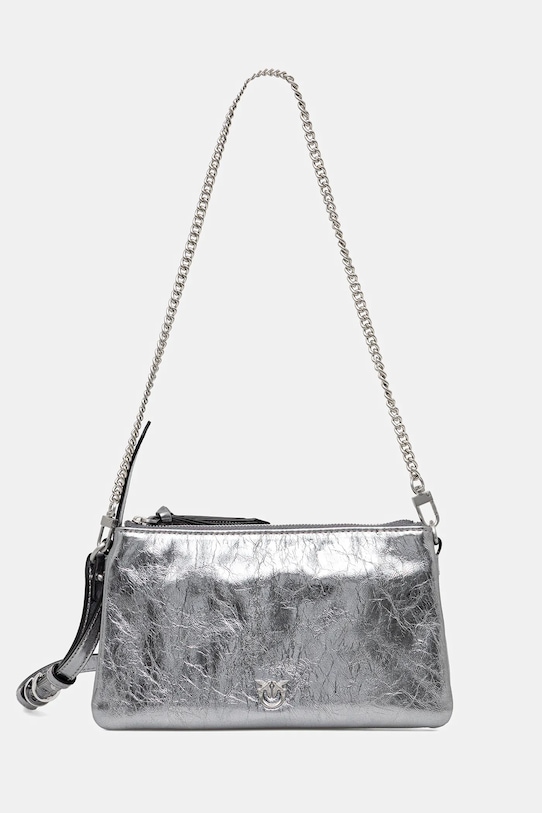Кожаная сумка Pinko, серебряный
Кожаная сумка Pinko, серебряный