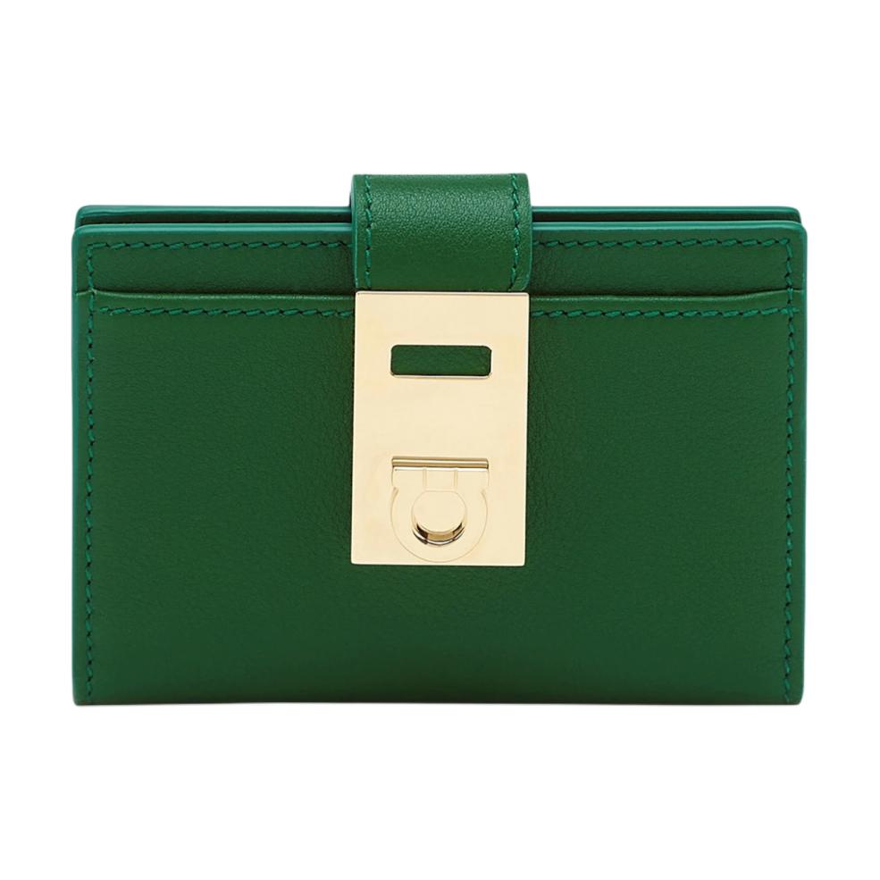 Кошелек для карт из телячьей кожи FERRAGAMO женский лесной зеленый
Кошелек для карт из телячьей кожи FERRAGAMO женский лесной зеленый