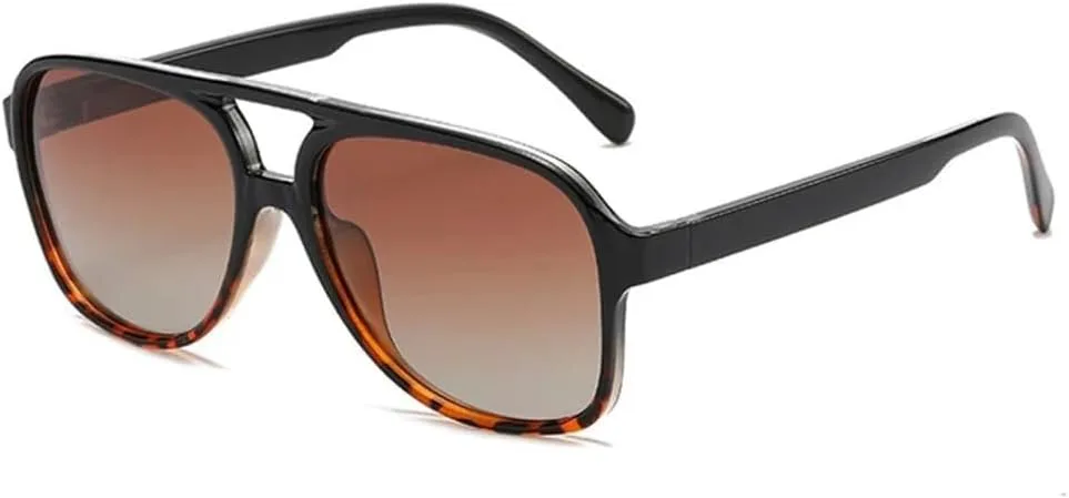 Мужские солнцезащитные очки в стиле ретро, большие поляризованные, с защитой от УФ-излучения UV400, женские очки с прозрачной оправой LXLHWN, Black Leopard Tea
Мужские солнцезащитные очки в стиле ретро, большие поляризованные, с защитой от УФ-излучения UV400, женские очки с прозрачной оправой LXLHWN, Black Leopard Tea