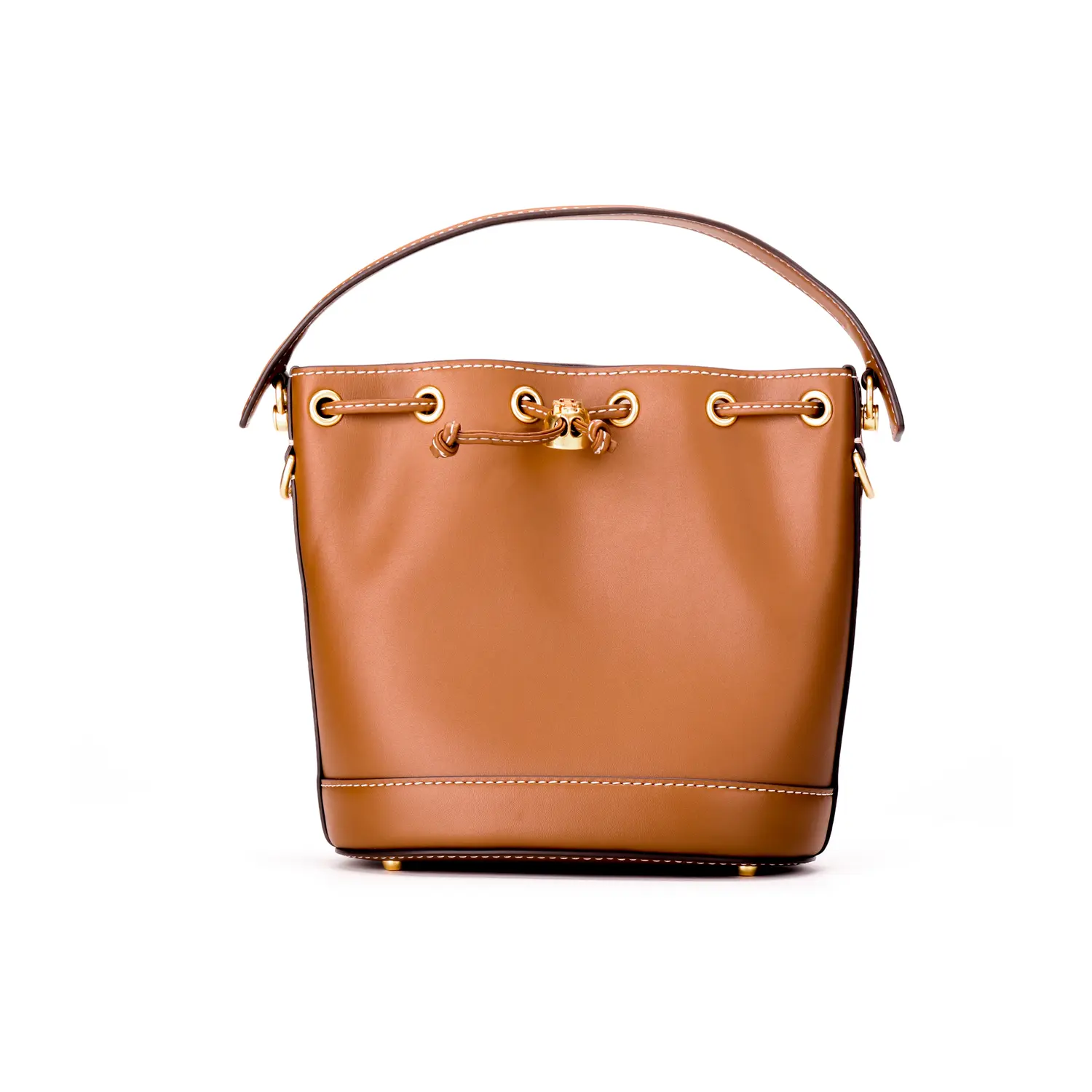 TORY BURCH Кожаная сумка-ведро через плечо с монограммой
TORY BURCH Кожаная сумка-ведро через плечо с монограммой