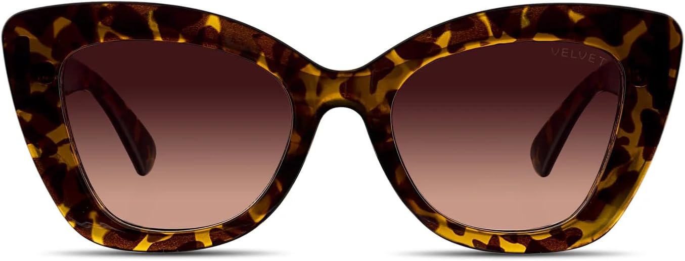 Солнцезащитные очки Velvet Eyewear для женщин, модель «кошачий глаз» Maya, черепаховая оправа - 100% защита от УФ-излучения - разработаны для женщин - произведено в США, размер Medium, Tortoise
Солнцезащитные очки Velvet Eyewear для женщин, модель «кошачий глаз» Maya, черепаховая оправа - 100% защита от УФ-излучения - разработаны для женщин - произведено в США, размер Medium, Tortoise