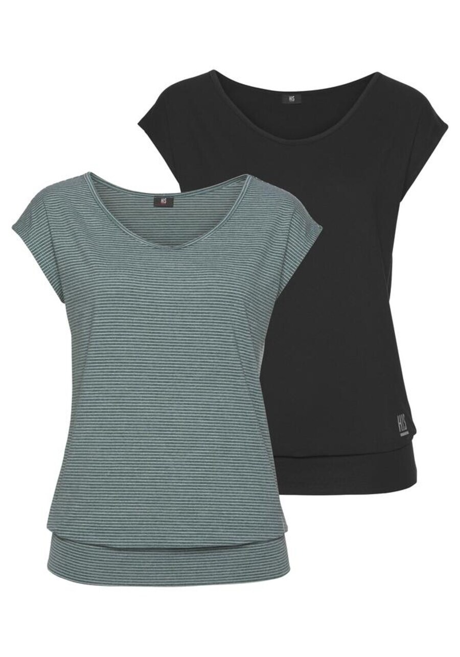 Спортивная футболка H.I.S Performance, пятнистый зеленый/черный
Спортивная футболка H.I.S Performance, пятнистый зеленый/черный