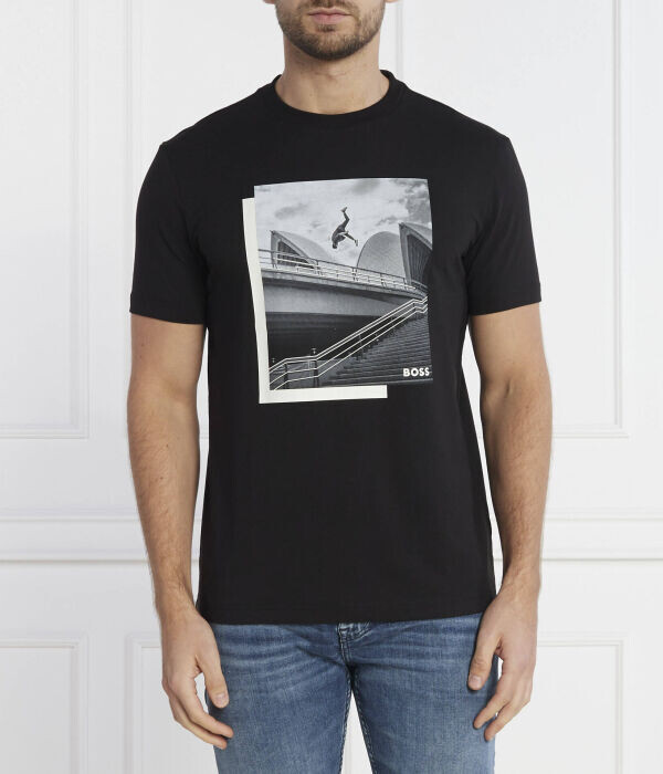 Футболка мужская Boss Green хлопковая с принтом, черный
Футболка мужская Boss Green хлопковая с принтом, черный