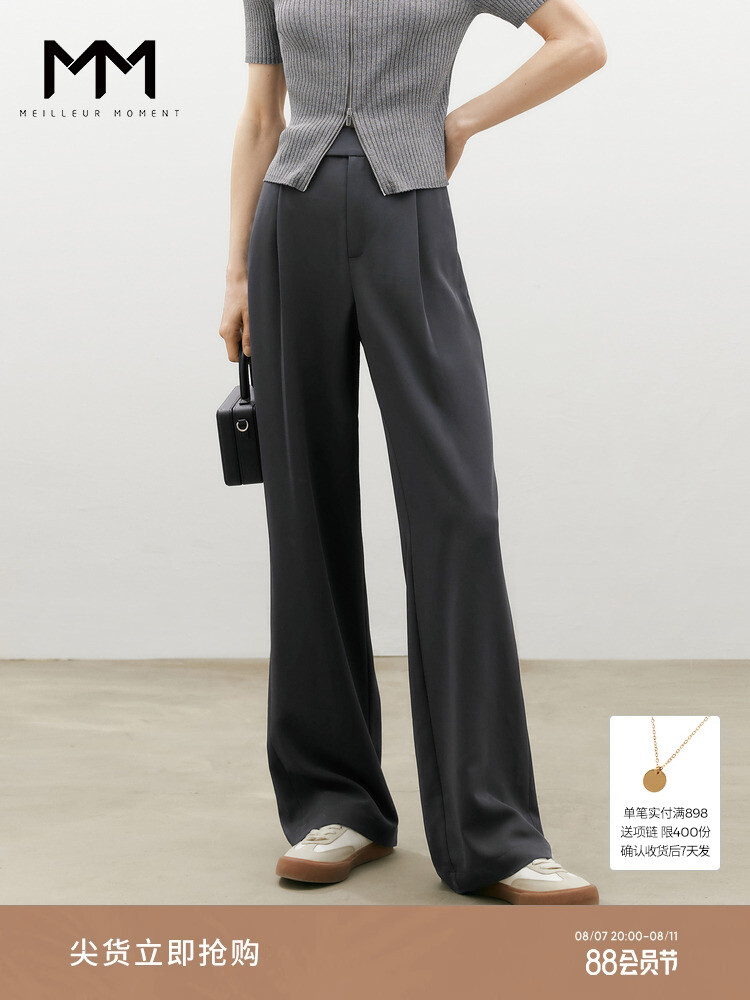 Широкие брюки Mai Meng деловые, серый
Широкие брюки Mai Meng деловые, серый