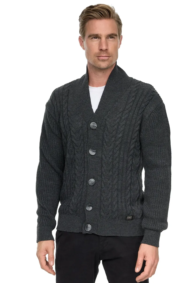 Кардиган Rusty Neal " Rusty Neal Knitwear", с планкой на пуговицах во всю длину, антрацит
Кардиган Rusty Neal " Rusty Neal Knitwear", с планкой на пуговицах во всю длину, антрацит