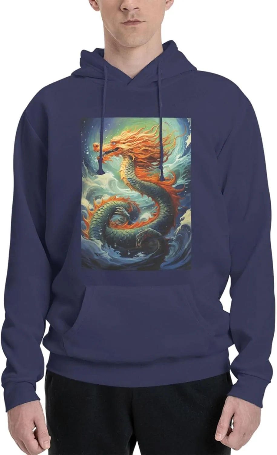 Мужская флисовая толстовка с капюшоном Casual с принтом китайского дракона LKWSCGHM
Мужская флисовая толстовка с капюшоном Casual с принтом китайского дракона LKWSCGHM