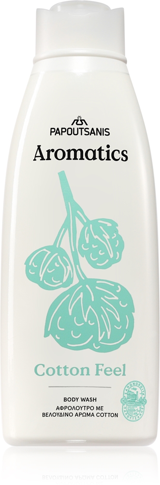 Шелковистый гель для душа Aromatics с хлопковой текстурой Papoutsanis, 650 мл
Шелковистый гель для душа Aromatics с хлопковой текстурой Papoutsanis, 650 мл