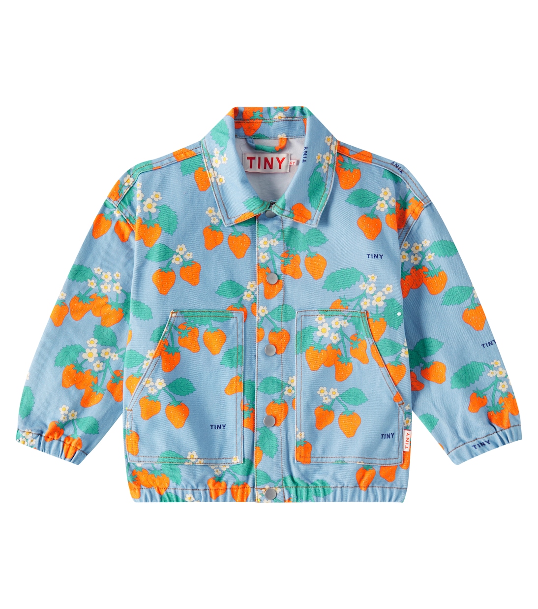 Джинсовая куртка с клубникой Tinycottons, Denim Blue
Джинсовая куртка с клубникой Tinycottons, Denim Blue