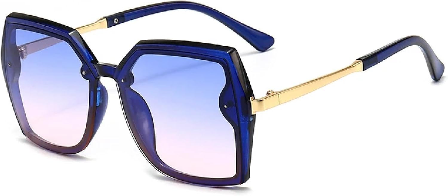 Винтажные классические солнцезащитные очки в крупной оправе для женщин и мужчин, модные металлические очки для вождения и путешествий, защита от УФ-излучения UV400 TKKTLLT, Blue Blue Pink
Винтажные классические солнцезащитные очки в крупной оправе для женщин и мужчин, модные металлические очки для вождения и путешествий, защита от УФ-излучения UV400 TKKTLLT, Blue Blue Pink