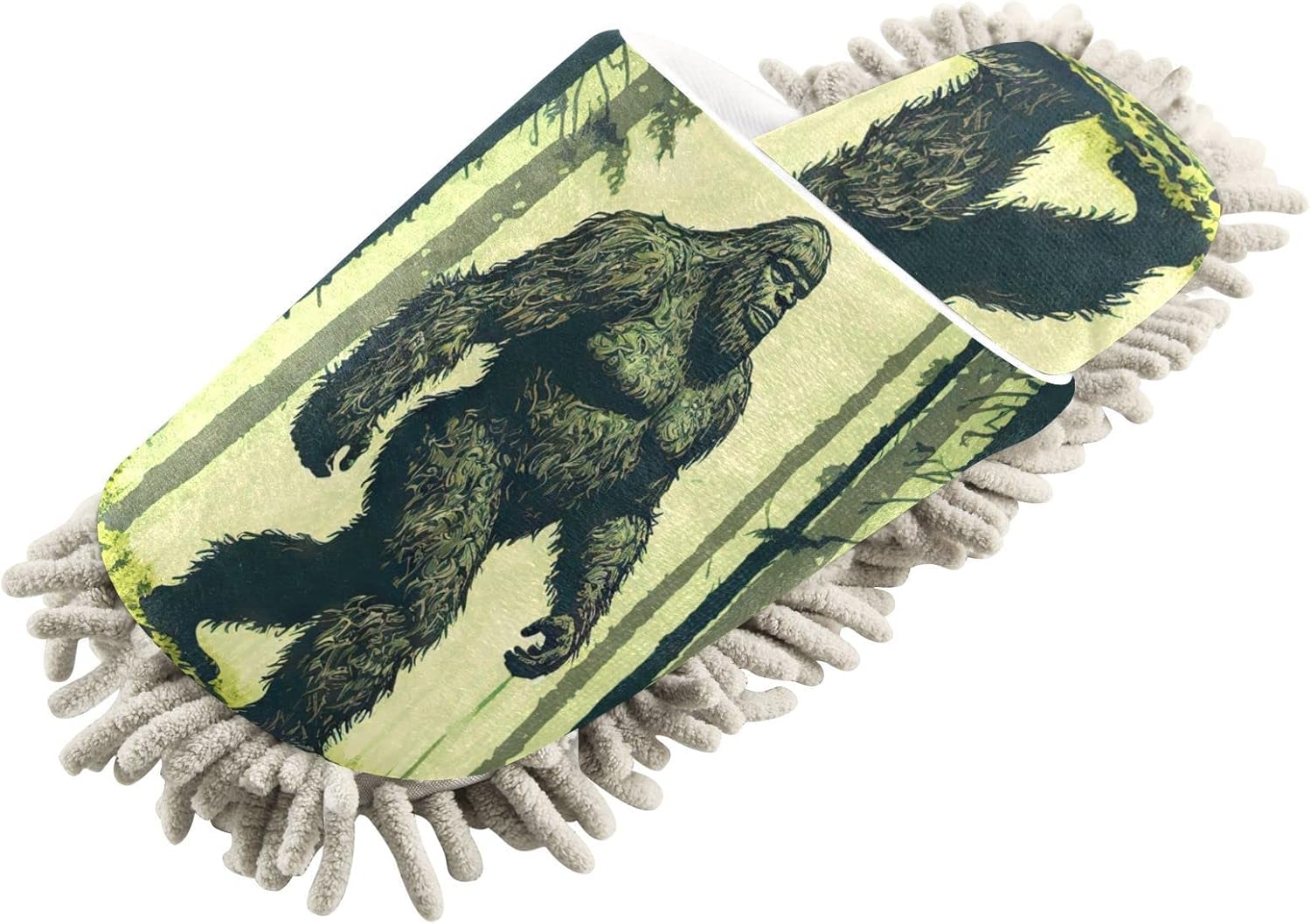 Домашние шлепанцы для мытья пола в виде лесного Сасквоча для мужчин и женщин Zenwawa, зеленый
Домашние шлепанцы для мытья пола в виде лесного Сасквоча для мужчин и женщин Zenwawa, зеленый