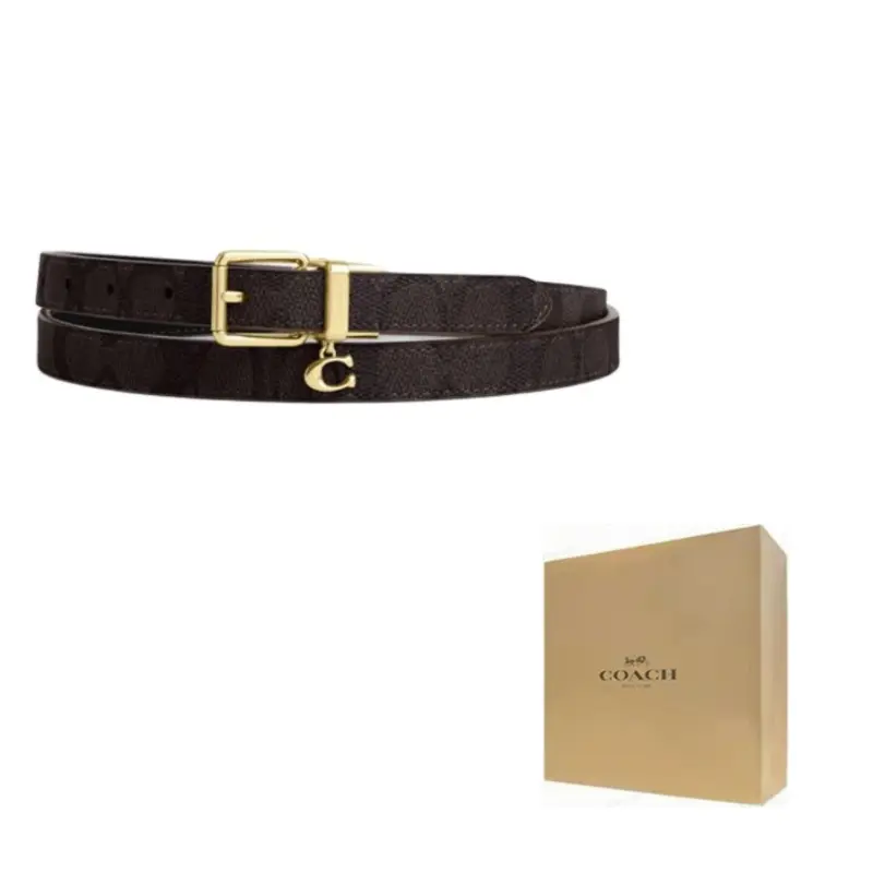 COACH Женский ремень из искусственной кожи, Walnut/Black
COACH Женский ремень из искусственной кожи, Walnut/Black