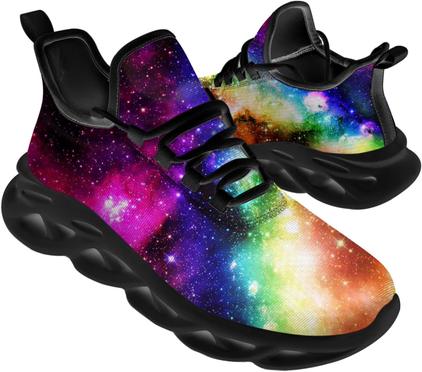 Кроссовки Ciadoon Galaxy для мужчин и женщин, для бега по дорогам, нескользящие, для ходьбы, тенниса, кросс-тренинга, идеальные в подарок, 1987 Rainbow
Кроссовки Ciadoon Galaxy для мужчин и женщин, для бега по дорогам, нескользящие, для ходьбы, тенниса, кросс-тренинга, идеальные в подарок, 1987 Rainbow