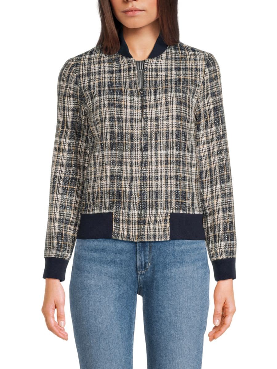 Клетчатая куртка-бомбер Wdny, темно-синий
Клетчатая куртка-бомбер Wdny, темно-синий