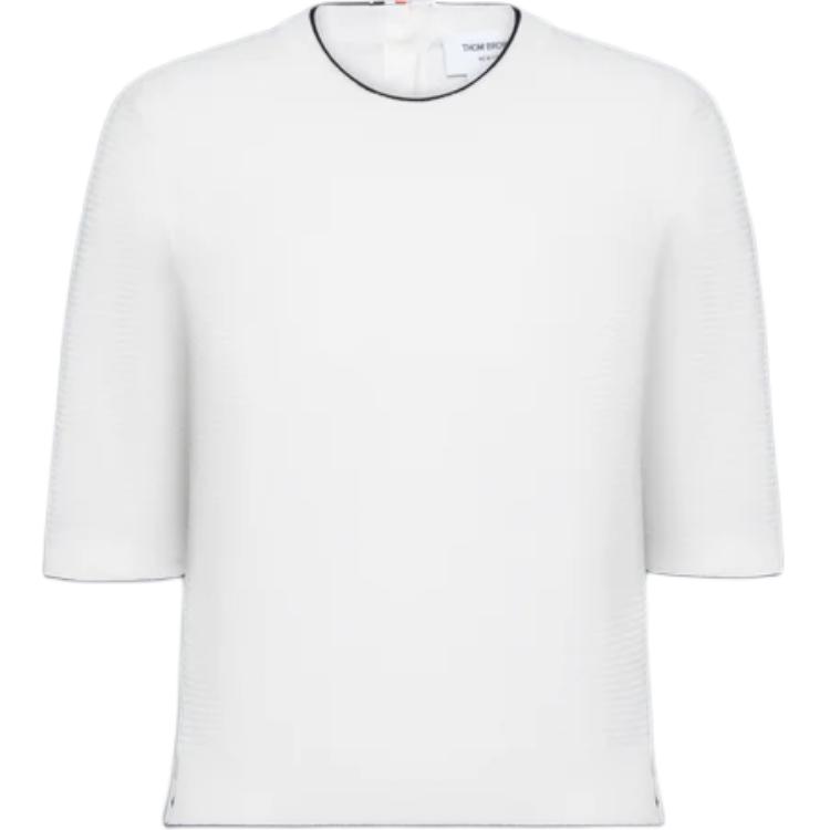 Футболка из хлопка с 4 полосками THOM BROWNE, белый
Футболка из хлопка с 4 полосками THOM BROWNE, белый