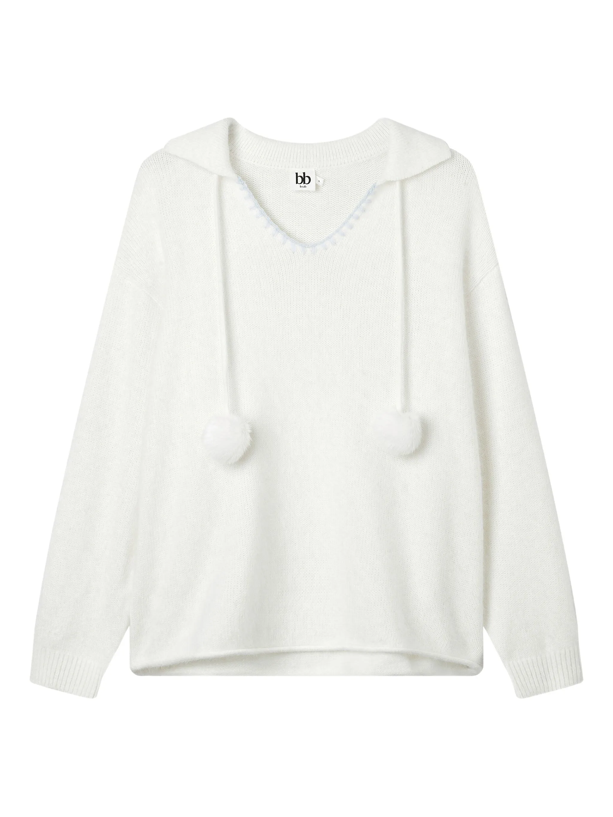 Свитер с помпонами B+Ab, белый
Свитер с помпонами B+Ab, белый