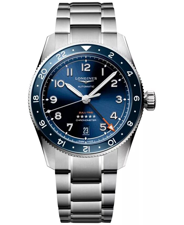 Мужские швейцарские автоматические часы Spirit Zulu Time с браслетом из нержавеющей стали, 39 мм Longines
Мужские швейцарские автоматические часы Spirit Zulu Time с браслетом из нержавеющей стали, 39 мм Longines