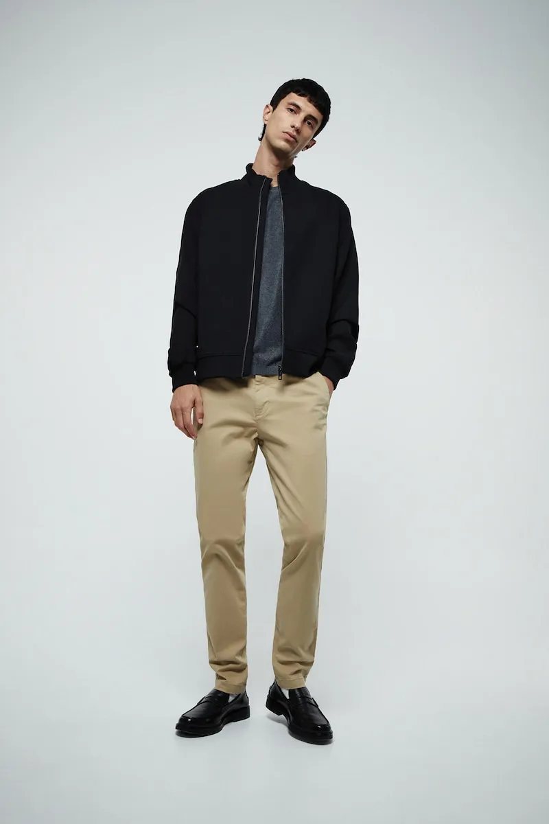 Узкие хлопковые брюки Sfera, бежевый
Узкие хлопковые брюки Sfera, бежевый