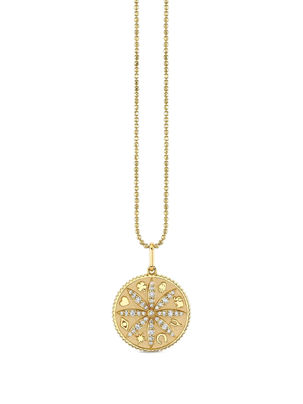 Колье Sand Dollar из желтого золота с бриллиантами Sydney Evan, золотой
Колье Sand Dollar из желтого золота с бриллиантами Sydney Evan, золотой