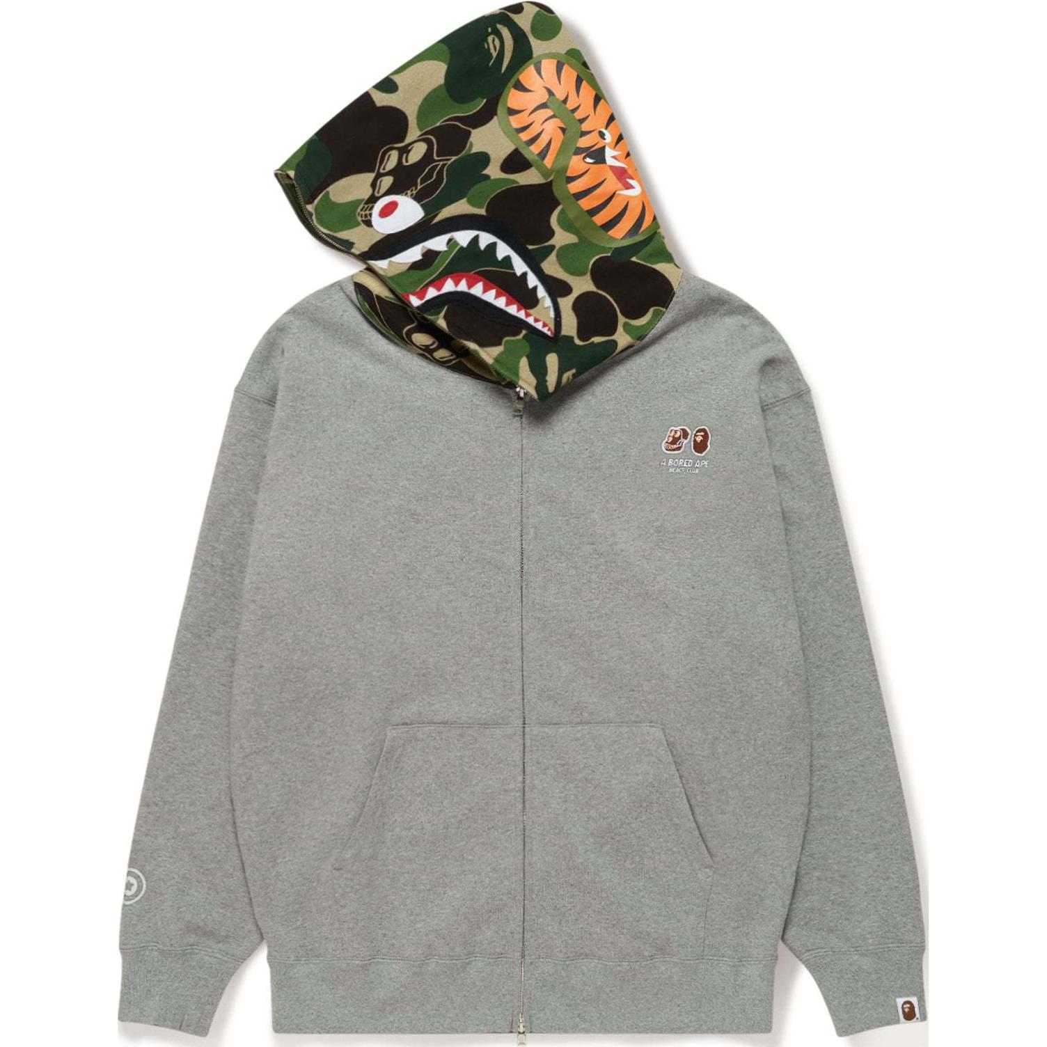 Bape X Bayc Shark Full Zip Hoodie A BATHING APE, серый
Bape X Bayc Shark Full Zip Hoodie A BATHING APE, серый