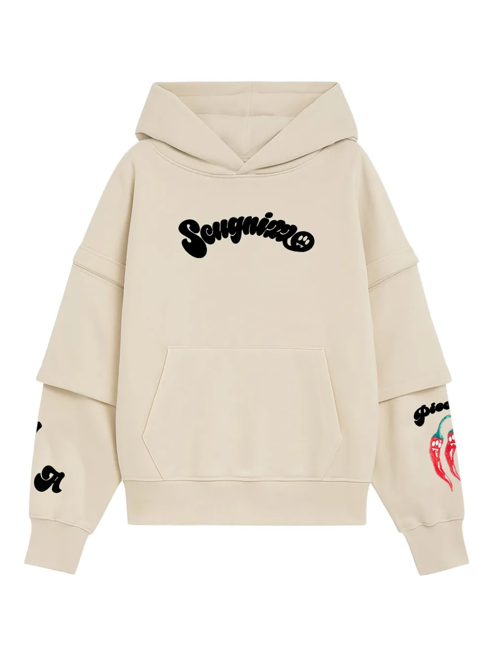 Многослойное худи с графическим принтом Barrow, нейтральный
Многослойное худи с графическим принтом Barrow, нейтральный