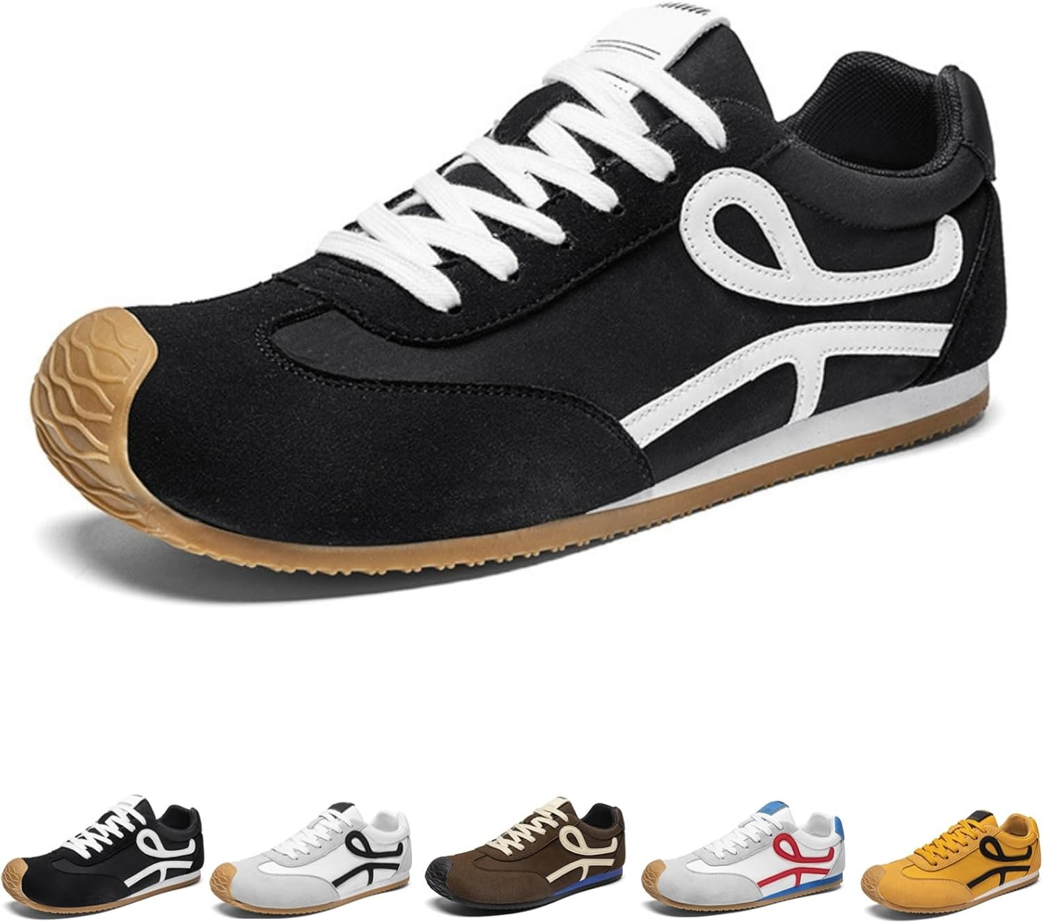 Мужские ретро-кроссовки со шнуровкой, удобные повседневные теннисные туфли, классические эстетичные прогулочные кроссовки Macefil, черный
Мужские ретро-кроссовки со шнуровкой, удобные повседневные теннисные туфли, классические эстетичные прогулочные кроссовки Macefil, черный