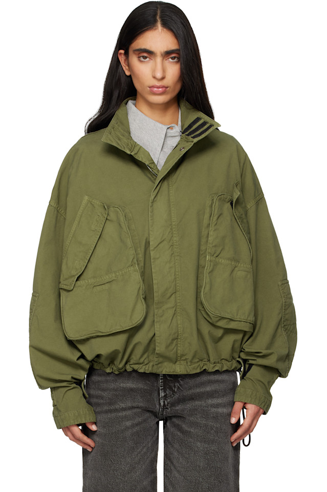 The Attico Зеленая куртка-бомбер, окрашенная в разные цвета
The Attico Зеленая куртка-бомбер, окрашенная в разные цвета