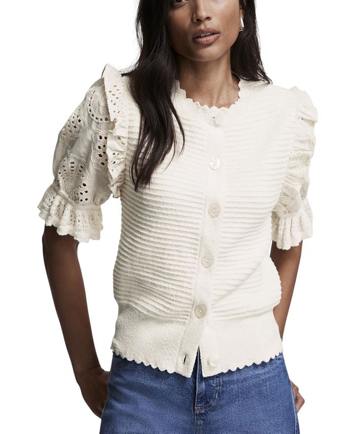 Женский кардиган с вязаными рукавами Mint Velvet, слоновая кость/кремовый
Женский кардиган с вязаными рукавами Mint Velvet, слоновая кость/кремовый