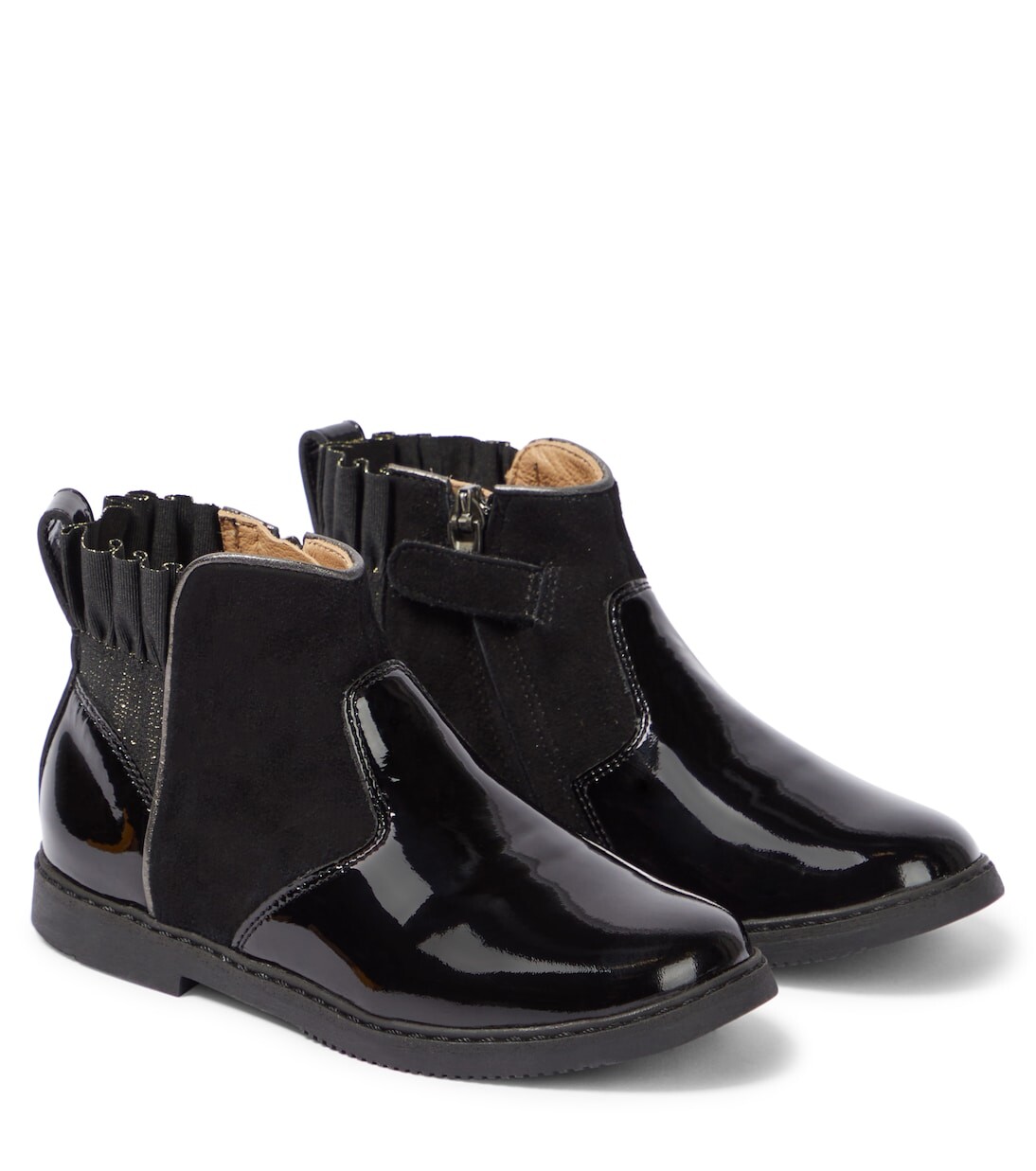 Ботильоны из замши и лакированной кожи Pom D'Api, черный
Ботильоны из замши и лакированной кожи Pom D'Api, черный