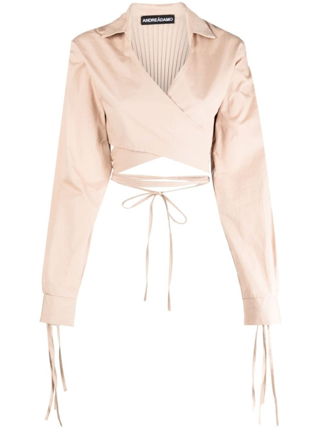 ANDREĀDAMO укороченная блузка с запахом, коричневый
ANDREĀDAMO укороченная блузка с запахом, коричневый