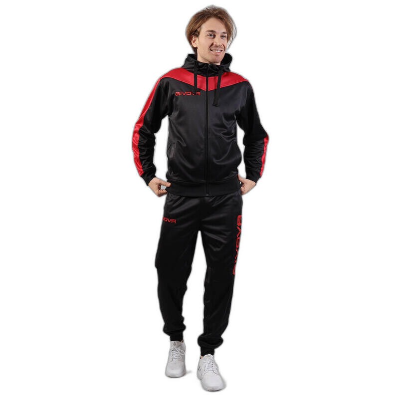 Взрослый футбольный спортивный костюм с капюшоном Roma Red Black GIVOVA, цвет rojo
Взрослый футбольный спортивный костюм с капюшоном Roma Red Black GIVOVA, цвет rojo