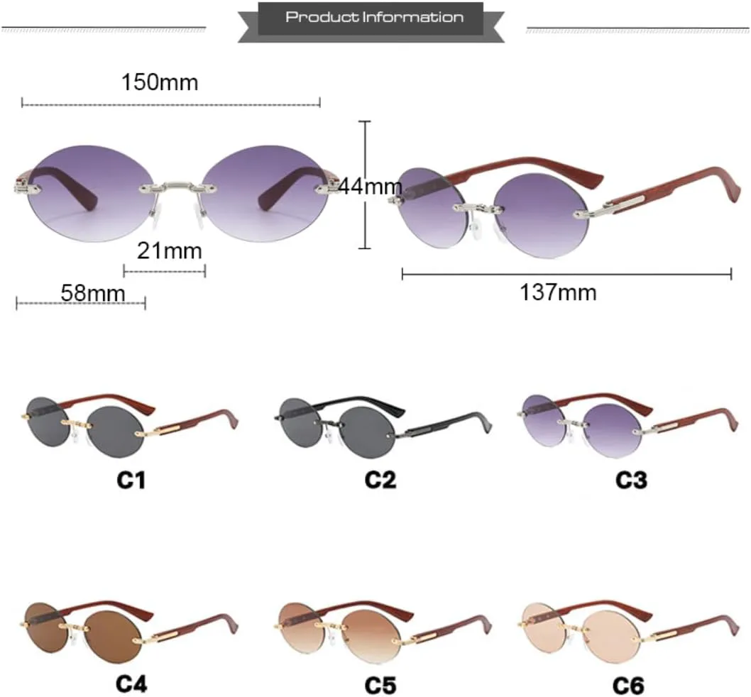 Стильные ретро-солнцезащитные очки без оправы с защитой от УФ-излучения, металлические, для мужчин и женщин, для путешествий и активного отдыха TVTBBVV, Gold-black
Стильные ретро-солнцезащитные очки без оправы с защитой от УФ-излучения, металлические, для мужчин и женщин, для путешествий и активного отдыха TVTBBVV, Gold-black