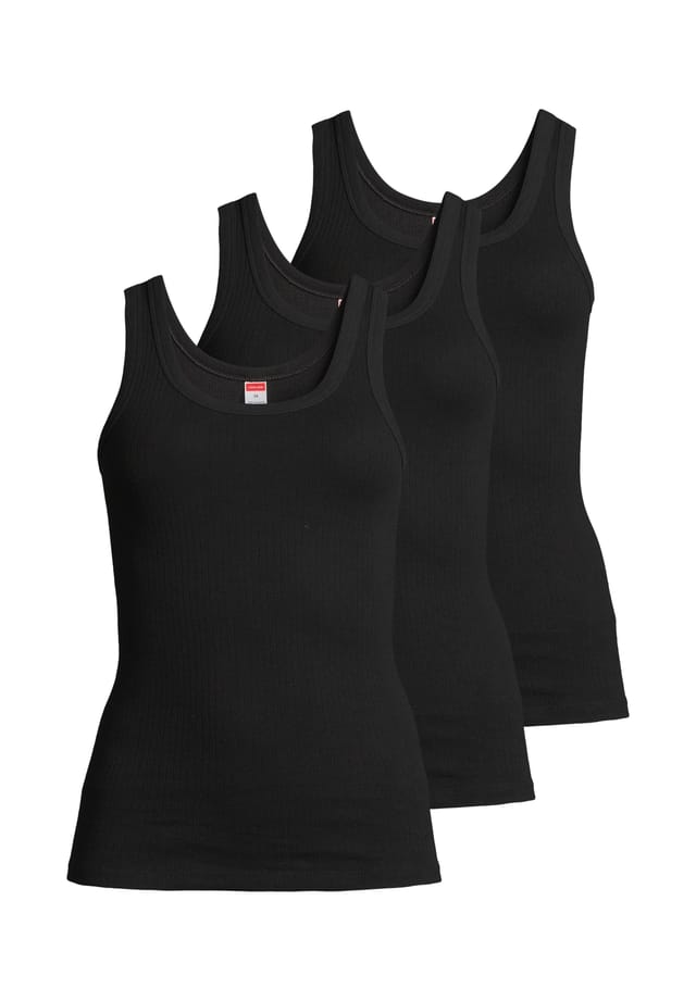 Майка/Топ 3 шт. в мелкий рубчик -Con-Ta-, черный
Майка/Топ 3 шт. в мелкий рубчик -Con-Ta-, черный