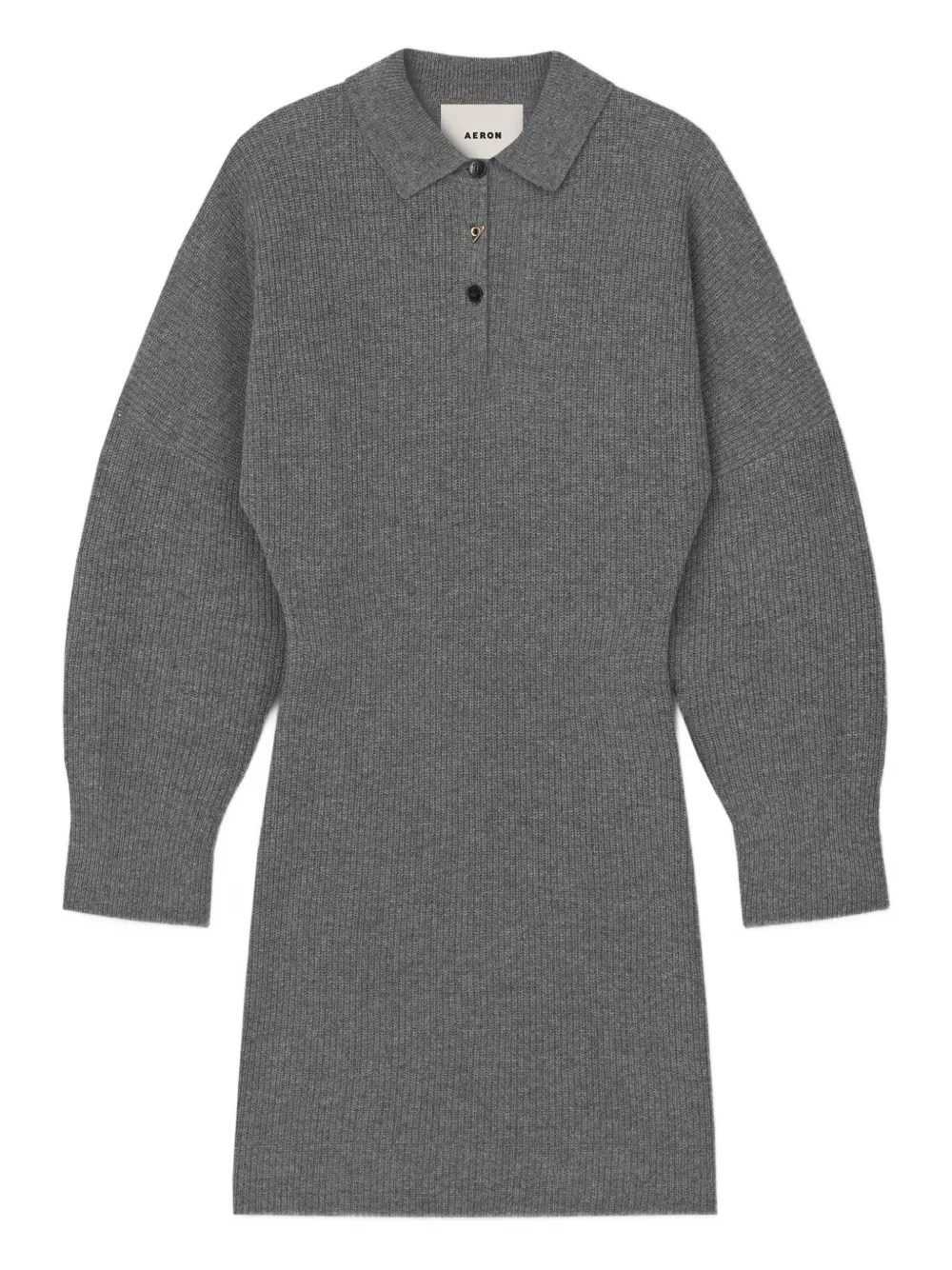 Платье мини в рубчик с воротником поло Aeron, серый
Платье мини в рубчик с воротником поло Aeron, серый