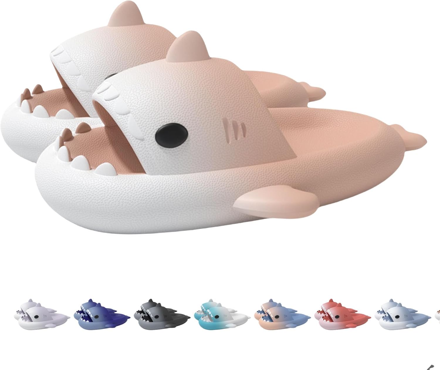 Шлепанцы с двухцветным градиентом с изображением акулы, нескользящие, с открытым носком и мягкой подошвой Generic, белый/розовый
Шлепанцы с двухцветным градиентом с изображением акулы, нескользящие, с открытым носком и мягкой подошвой Generic, белый/розовый