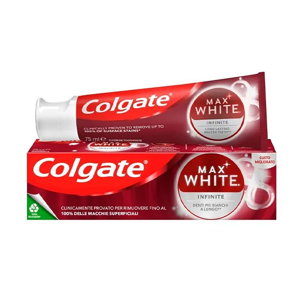 Отбеливающая зубная паста Max White Infinite Colgate, 75 ml
Отбеливающая зубная паста Max White Infinite Colgate, 75 ml