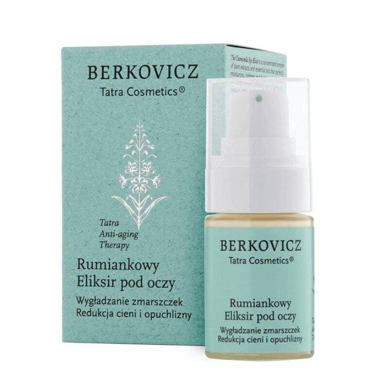 Berkovicz Tatra Cosmetics, Ромашковый эликсир для глаз, 15 мл
Berkovicz Tatra Cosmetics, Ромашковый эликсир для глаз, 15 мл